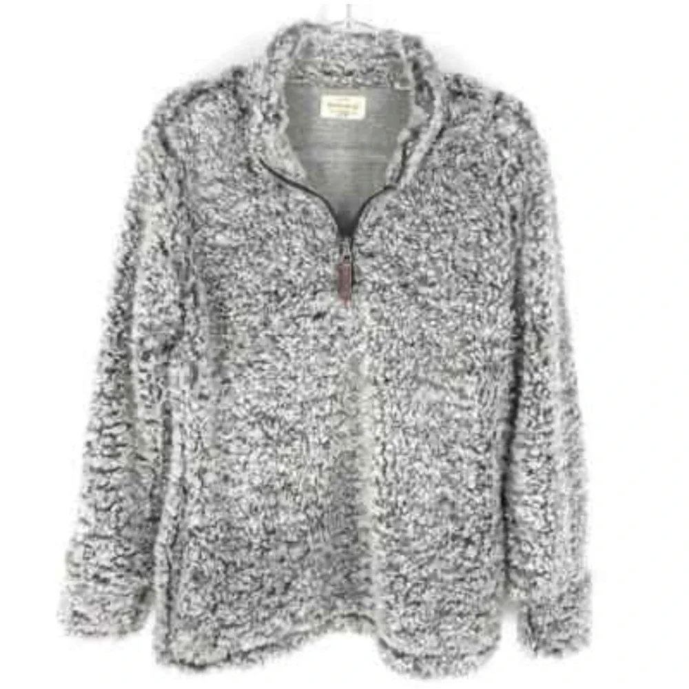 Original Weatherproof Vintage Women's Long‎ Sleeve Zip Up Plush Fleece Medium